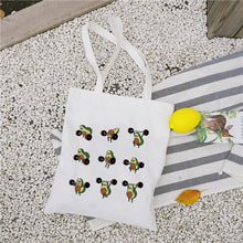 Load image into Gallery viewer, Avocado Cartoon Printed Canvas Shoulder Bag