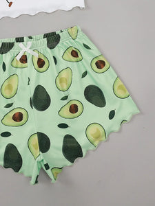 Women's Avocado Summer Pyjamas PJs