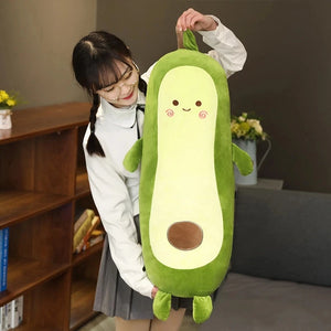 Giant Long Soft Avocado Cute Plush Plushie Cushion Pillow