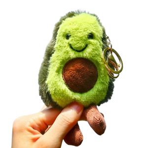 Avocado Plush Toy Key Chain. Avocado Bag Charm.