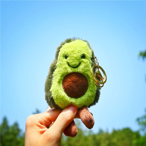 Avocado Plush Toy Key Chain. Avocado Bag Charm.