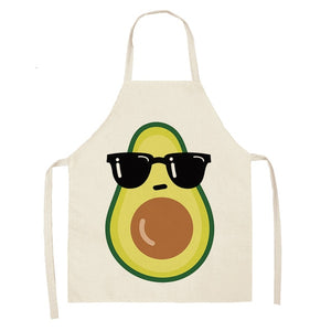 Fun and Tropical Avocado Themed Cotton Apron