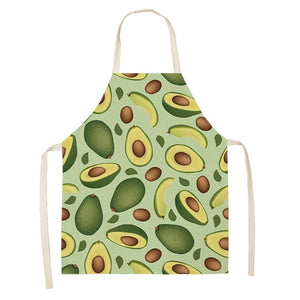 Fun and Tropical Avocado Themed Cotton Apron