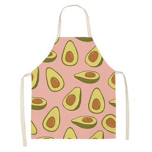 Fun and Tropical Avocado Themed Cotton Apron