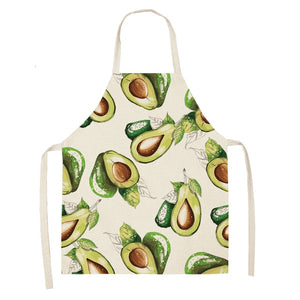 Fun and Tropical Avocado Themed Cotton Apron