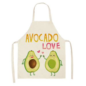 Fun and Tropical Avocado Themed Cotton Apron