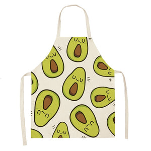 Fun and Tropical Avocado Themed Cotton Apron