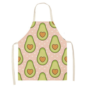 Fun and Tropical Avocado Themed Cotton Apron