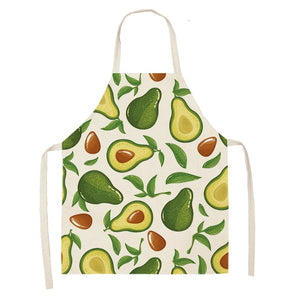 Fun and Tropical Avocado Themed Cotton Apron