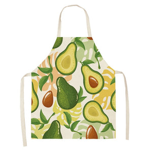 Fun and Tropical Avocado Themed Cotton Apron