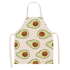 Fun and Tropical Avocado Themed Cotton Apron