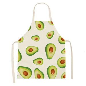 Fun and Tropical Avocado Themed Cotton Apron