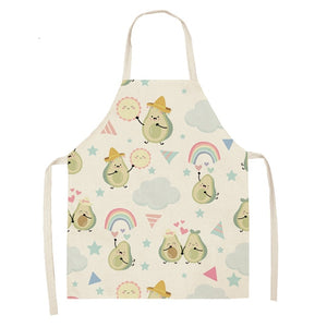 Fun and Tropical Avocado Themed Cotton Apron