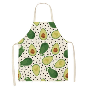 Fun and Tropical Avocado Themed Cotton Apron