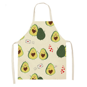 Fun and Tropical Avocado Themed Cotton Apron