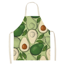 Load image into Gallery viewer, Fun and Tropical Avocado Themed Cotton Apron