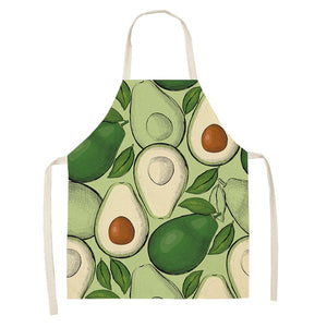 Fun and Tropical Avocado Themed Cotton Apron