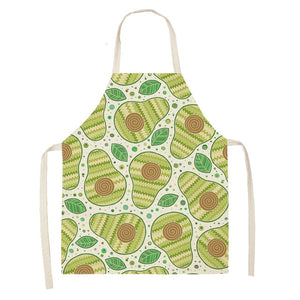 Fun and Tropical Avocado Themed Cotton Apron