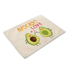 Load image into Gallery viewer, Avocado Cotton Placemats