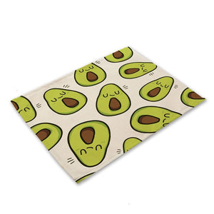 Avocado Cotton Placemats