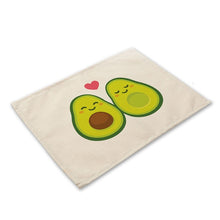 Load image into Gallery viewer, Avocado Cotton Placemats