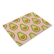 Load image into Gallery viewer, Avocado Cotton Placemats