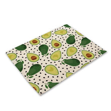 Load image into Gallery viewer, Avocado Cotton Placemats