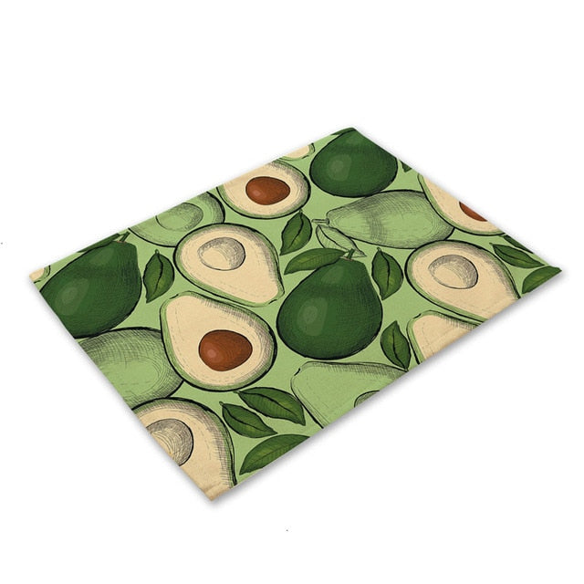 Avocado Cotton Placemats