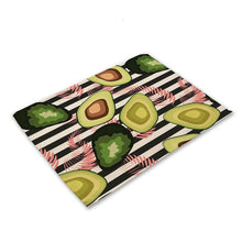 Load image into Gallery viewer, Avocado Cotton Placemats